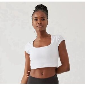 Outdoor Voiced Superform Ribbed Scoop Neck Crop Top | Size L